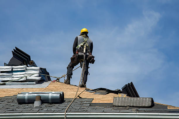 Professional Storm Damage Roof Repair technician working in Canastota, NY